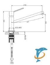 Смеситель Timo Tana 2593FN Хром