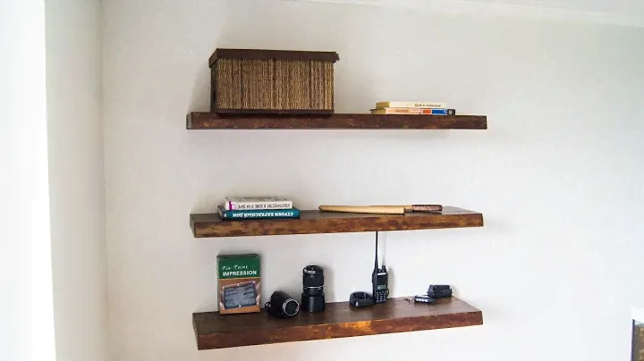 DIY Floating Shelves | Навесные полки со скрытым креплением