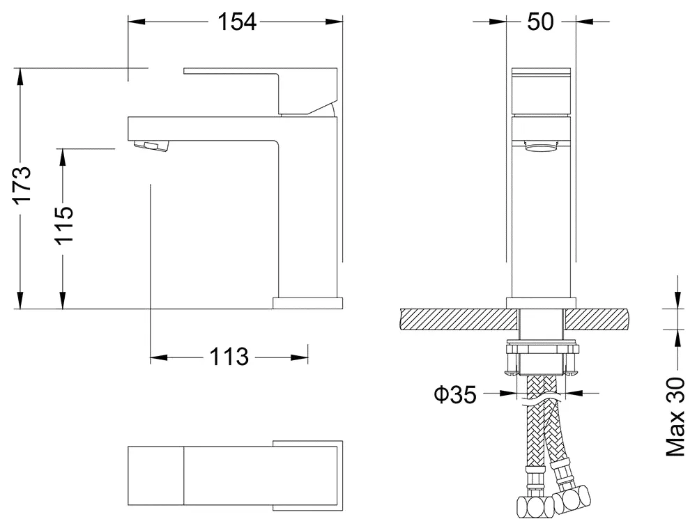 Смеситель для раковины Timo Selene 2061/17F золото матовое-2