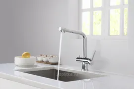 Смеситель Timo Saona 2396/00F Для кухни С подключением фильтра Хром
