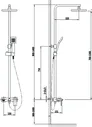 Душевая стойка Timo Selene SX-1030/00 хром
