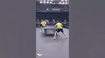Timo Boll and Wang Chuqin training together 💥 #WTTChongqing