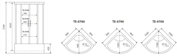 Душевая кабина TIMO Eco TE-0700 (Timo)