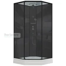 Душевая кабина Timo Ilma 709 Black 90x90x225 см