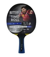 Ракетка для настольного тенниса Butterfly Timo Boll Black, коническая ручка, 7 звезд, Timo Boll Black