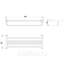 Полка Timo Selene 10058/00 Хром