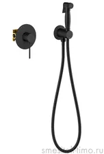 Смеситель встроенный с гигиеническим душем Timo Saona 2389/03SM черный
