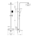 Душевая система с термостатом Timo Tetra-thermo SX-0169/17