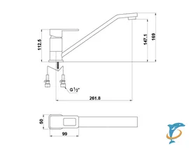 Смеситель Timo Sahara 2203F Хром