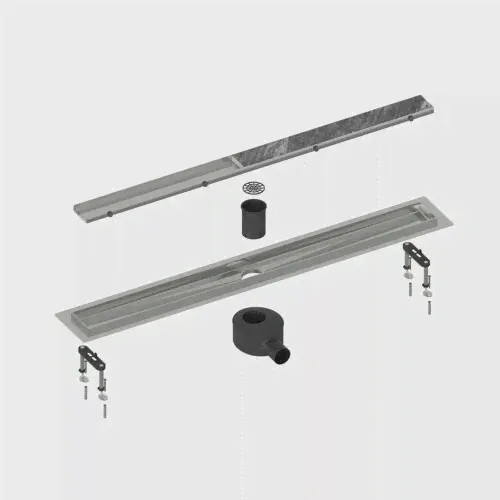Душевой лоток TIMO Drain System 700 Plate DS230207/00 под плитку, хром-0