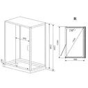 Душевая кабина Timo PURO H-510 R 120*90 правая