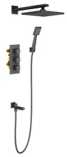 Душевая система скрытого монтажа Timo Tetra-Thermo SX-0199/03SM black