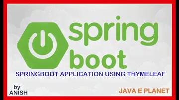 Spring Boot Application using Thyme Leaf || java tutorials || java e planet || #java  #springboot