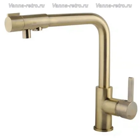Смеситель для кухни под фильтр Timo Hette 1026 /02F antique бронза