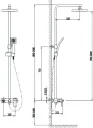 Душевая стойка Timo Selene SX-1030/00 хром-1