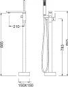 Напольный смеситель для ванны Timo Selene 2200/00Y-CR chrome