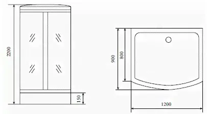 Душевая кабина Timo Comfort T-8815 T-8815 C-2