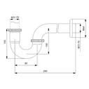 Сифон для раковины Timo 961/00L хром
