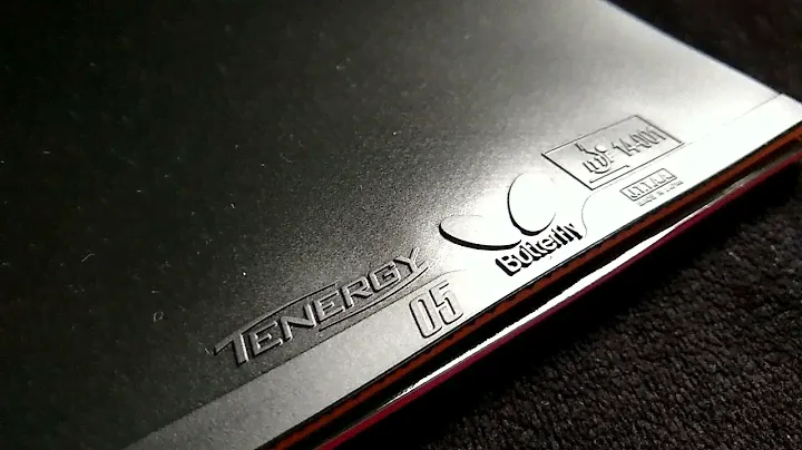 Unboxing the Butterfly Tenergy 05 table tennis rubber