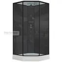 Душевая кабина Timo Ilma 709 Black 90x90x225 см