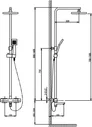 Душевая стойка Timo Tetra-Thermo SX-0169/00